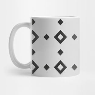Geometry Symbol Black Shape Pattern Art Diamond Gray Gift Mug